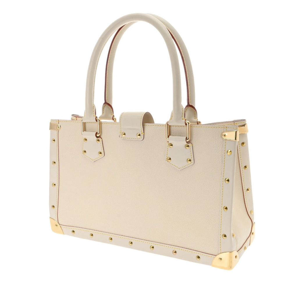 Louis Vuitton White Blanc Handbag Goatskin Suhali Lambskin Fabulous